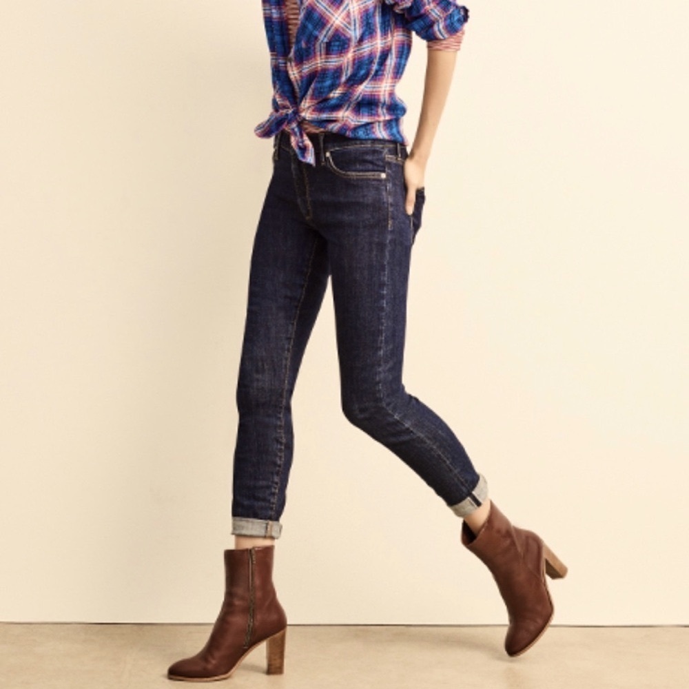 GAP TRUE SKINNY SOFT MID WEIGHT JEAN - EXCELLENT CONDITION - RICH INDIGO BLUE - Picture 8 of 8